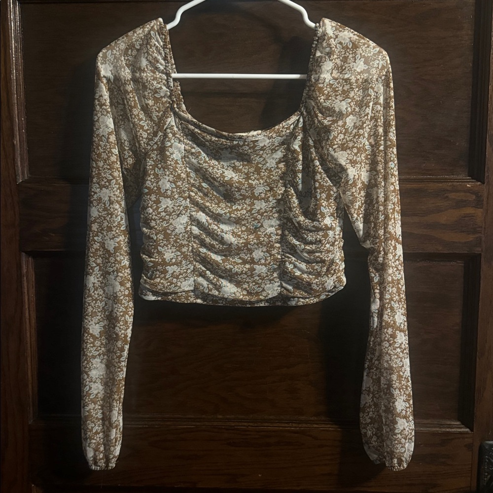 Altard State Cropped Floral Top, Size M